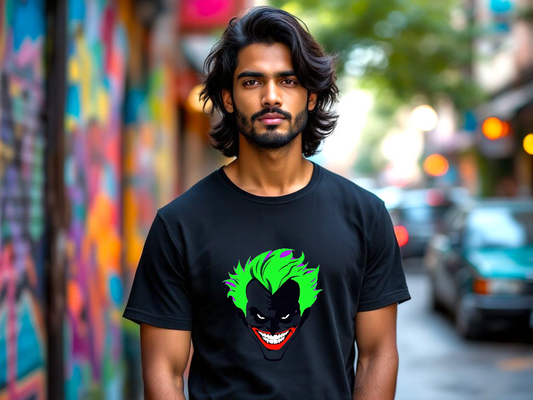 Authentic Supima Cotton Unisex T-Shirt – Iconic Joker Graphic | Ultra-Soft & Durable Tee