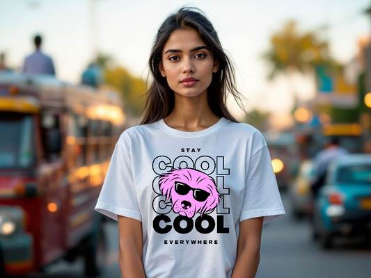 Aesthetic Pooch Vibes – Premium Supima Cotton T-Shirts with Cool Dog Graphic.