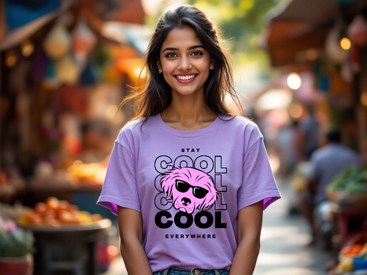 Aesthetic Pooch Vibes – Premium Supima Cotton T-Shirts with Cool Dog Graphic.