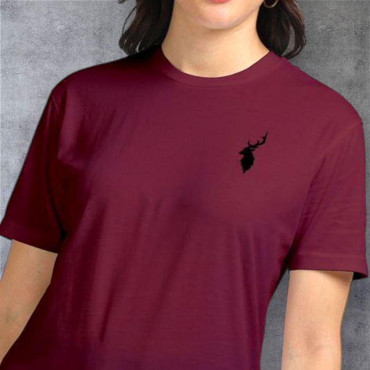 Essential Unisex Supima Cotton T-Shirt with Stag Logo – Ultra-Soft Premium Streetwear for Everyday Comfort & Minimalist Style.