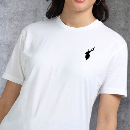 Essential Unisex Supima Cotton T-Shirt with Stag Logo – Ultra-Soft Premium Streetwear for Everyday Comfort & Minimalist Style.